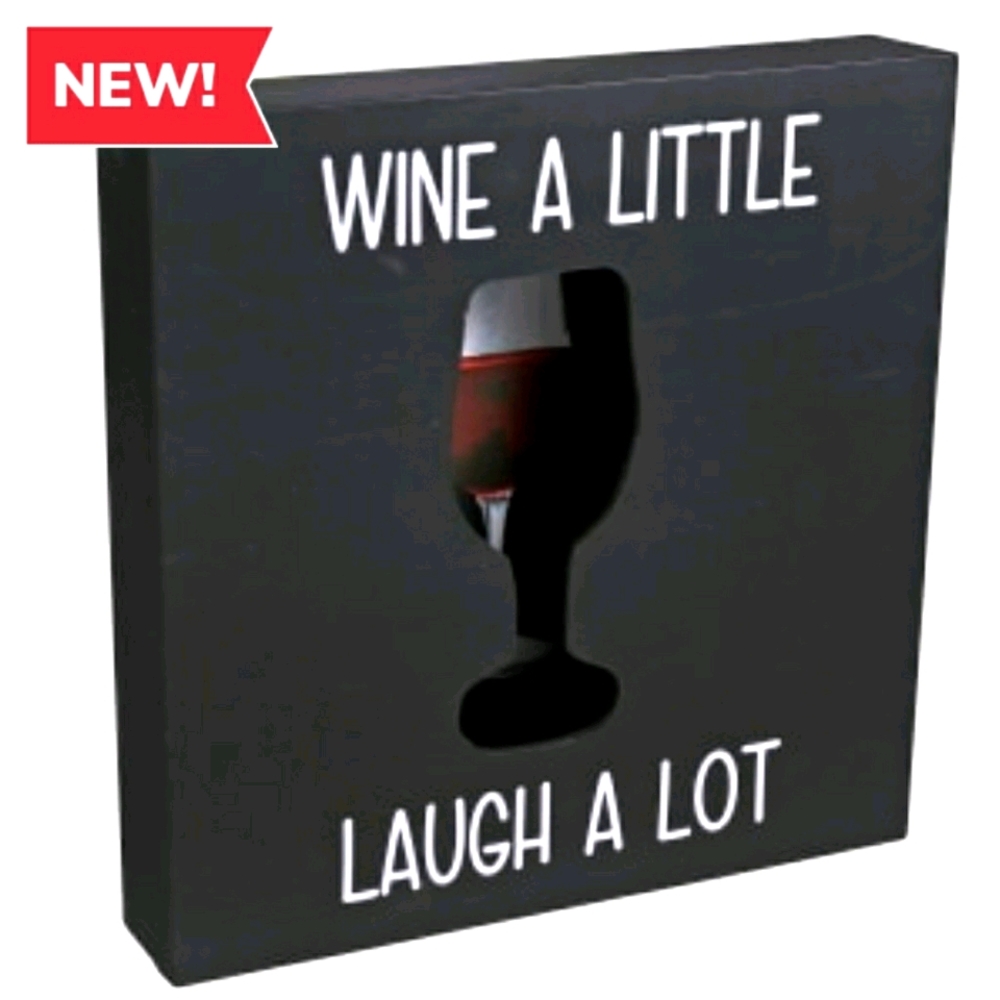 🍷NEW "Wine a Little, Laugh a Lot" Home Decor